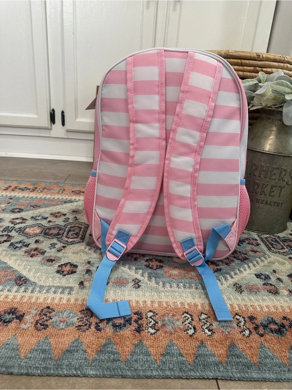 New Bio World Disney Minnie Mouse Large Book bag Pink Kids School Large Backpack